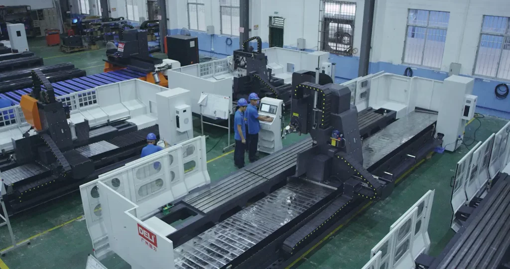An automated CNC machining center cluster supports multi-axis, single-setup machining (for engine blocks, transmission housings). With auto pallet changing and loading/unloading, it meets large-scale automotive production’s efficiency and labor-saving needs.