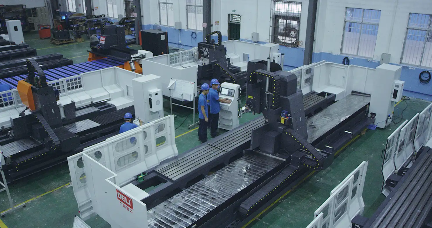 An automated CNC machining center cluster supports multi-axis, single-setup machining (for engine blocks, transmission housings). With auto pallet changing and loading/unloading, it meets large-scale automotive production’s efficiency and labor-saving needs.